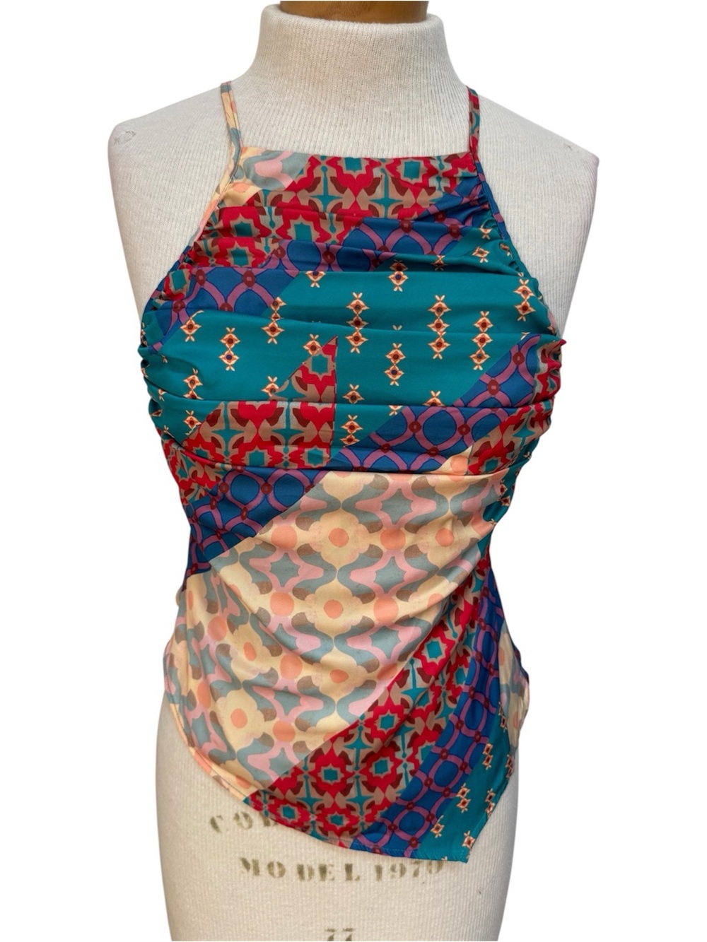 Free People Moonlit Scarf Top Blouse Women XS Strappy Open Back Going Out Summer